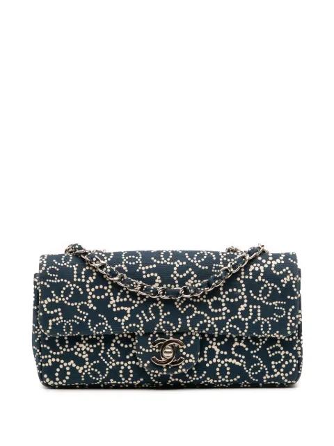 2005-2006 Small Printed Canvas CC No. 5 Flap shoulder bag by CHANEL 