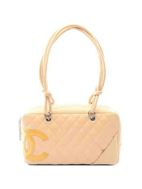 2005-2006s Ligne Cambon leather bowling bag by CHANEL 