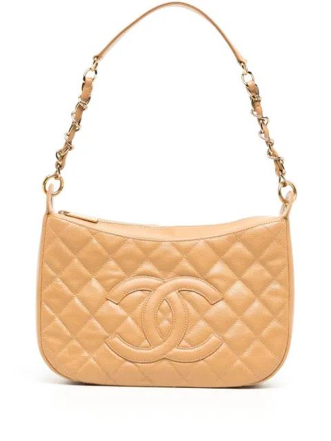2005 diamond-quilted logo shoulder bag by CHANEL 
