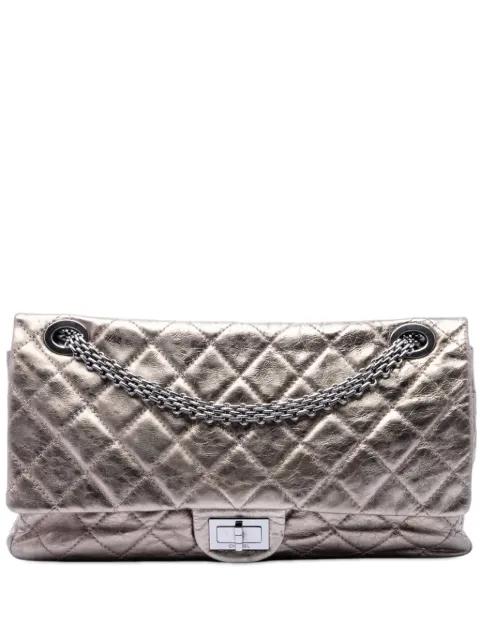 2006-2008 Metallic Aged Calfskin Reissue 2.55 Double Flap 227 shoulder bag by CHANEL 