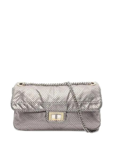 2006-2008 Reissue Perforated Calfskin Drill Flap shoulder bag by CHANEL 