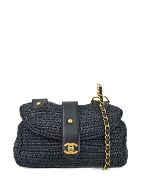 2006 CC raffia shoulder bag by CHANEL 