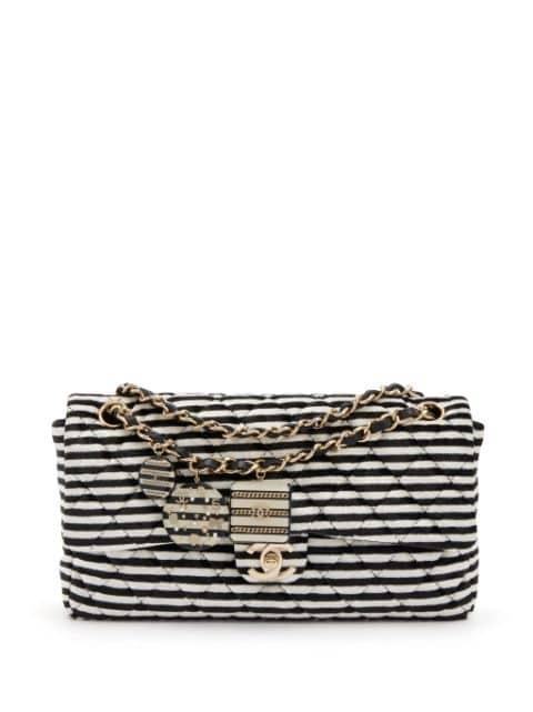 2006 Classic Flap striped shoulder bag by CHANEL 