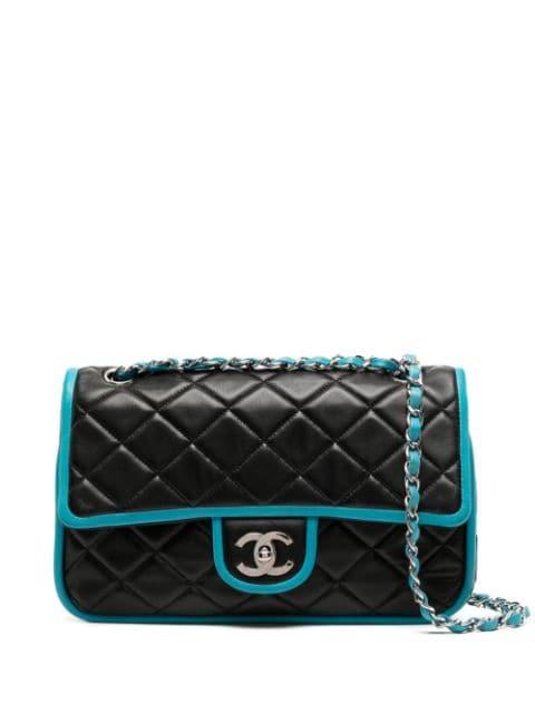 2007-2008 Double Flap Bicolour shoulder bag by CHANEL 