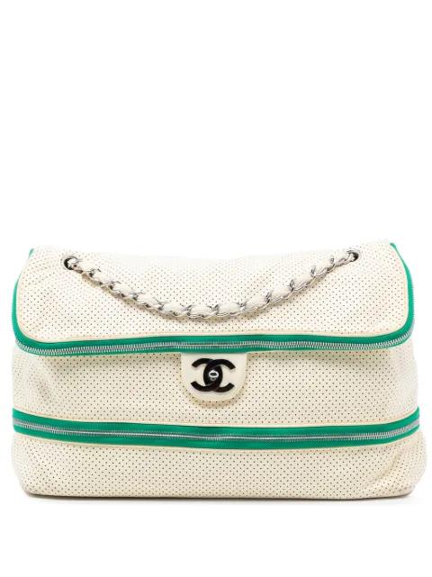 2008-2009 Perforated Calfskin Expandable shoulder bag by CHANEL 