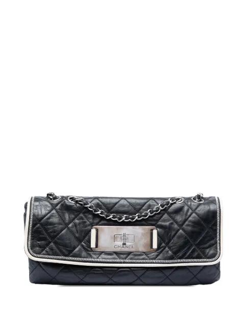 2008-2009 Quilted Lambskin East West Mademoiselle Flap shoulder bag by CHANEL 