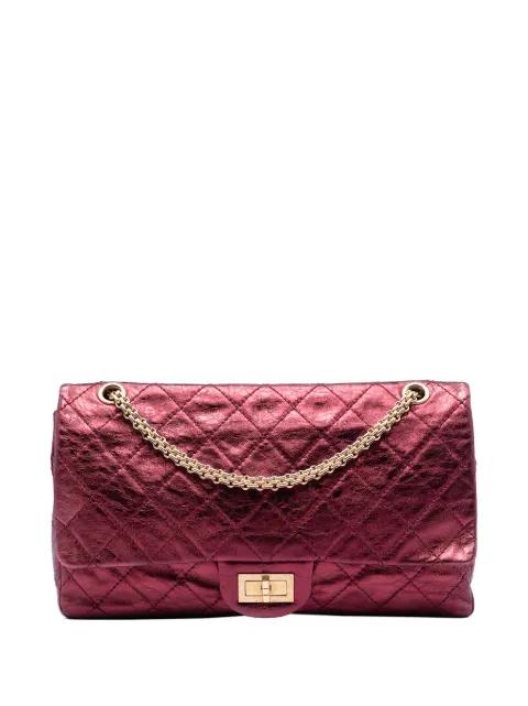 2008-2009 Quilted Metallic Lambskin Reissue 2.55 Double Flap 227 shoulder bag by CHANEL 