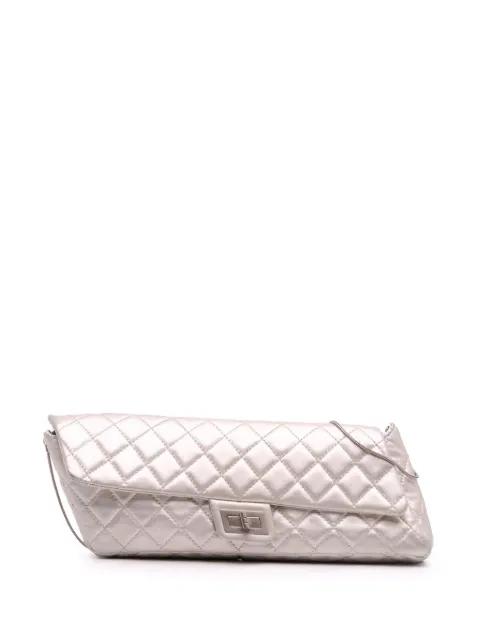 2008-2009 Reissue 2.55 Metallic Lambskin Clutch With Chain shoulder bag by CHANEL 