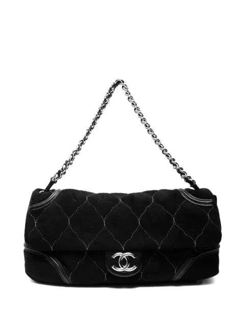 2008-2009 suede CC Mark shoulder bag by CHANEL 
