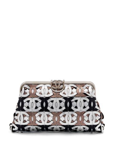 2008 Runway CC-logo metallic clutch bag by CHANEL 