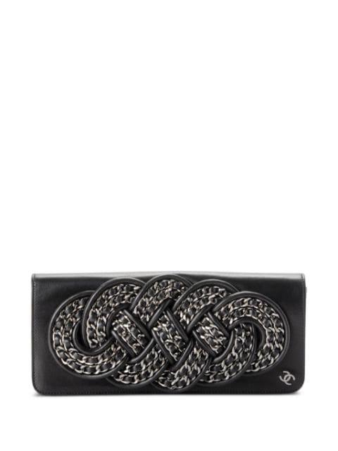 2008 chain-link leather clutch bag by CHANEL 