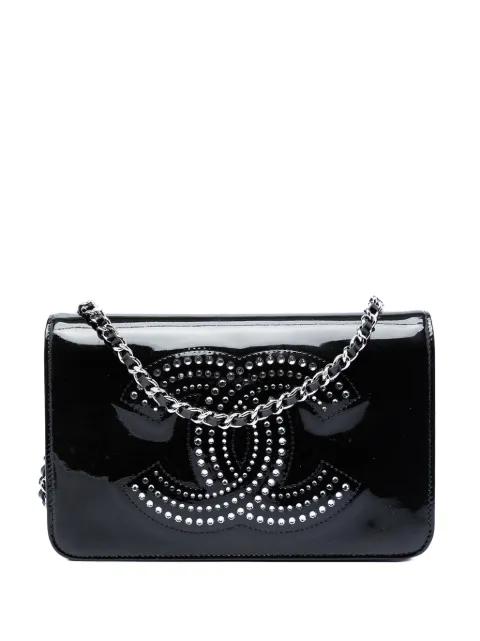2009-2010 CC Patent Strass Embellished Wallet On Chain crossbody bag by CHANEL 