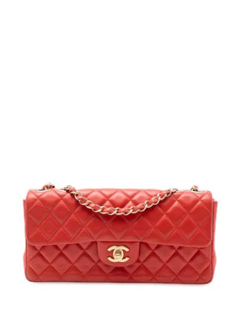 2009-2010 Classic Lambskin East West Single Flap shoulder bag by CHANEL 