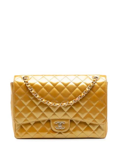 2009-2010 Maxi Classic Patent Single Flap shoulder bag by CHANEL 