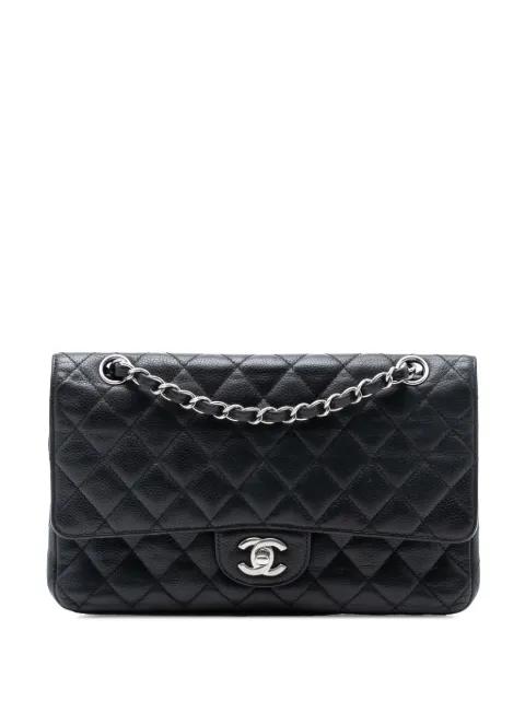 2009-2010 Medium Classic Caviar Double Flap shoulder bag by CHANEL 2009-2010 Medium Classic Caviar Double Flap shoulder bag by CHANEL