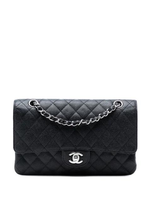 2009-2010 Medium Classic Caviar Double Flap shoulder bag by CHANEL 