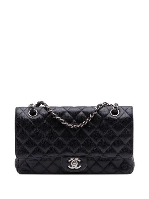 2009-2010 Medium Classic Caviar Double Flap shoulder bag by CHANEL 