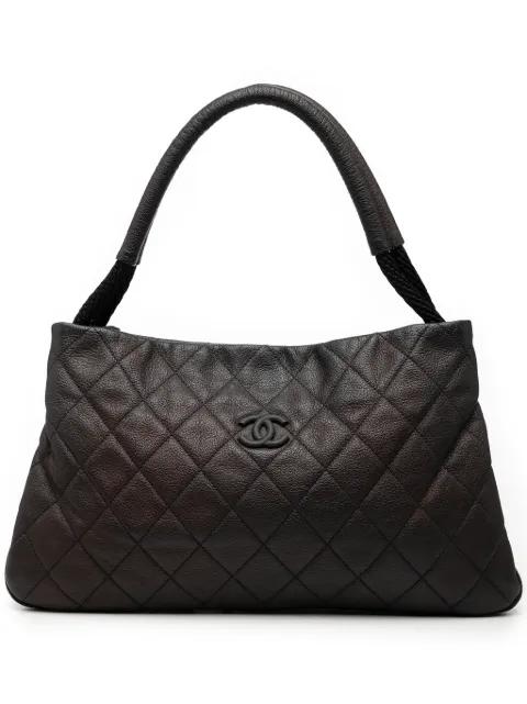 2009-2010 Medium Quilted Calfskin Yacht Expandable Zip tote bag by CHANEL 