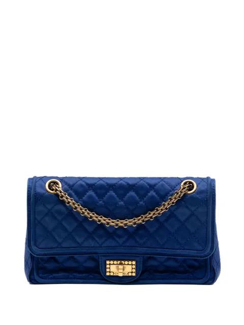2009-2010 Quilted Satin Reissue 2.55 Double Flap 225 shoulder bag by CHANEL 