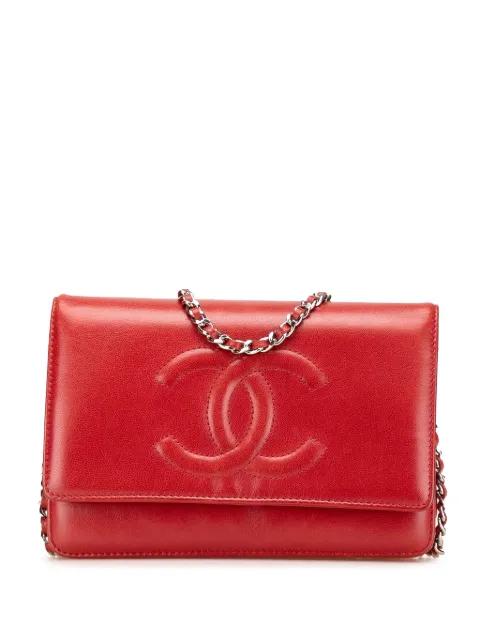 2010-2011 CC Calfskin Wallet On Chain crossbody bag by CHANEL 