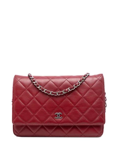 2010-2011 CC Quilted Lambskin Wallet on Chain crossbody bag by CHANEL 