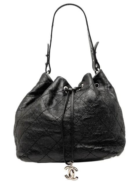 2010-2011 Glazed Calfskin On The Road bucket bag by CHANEL 