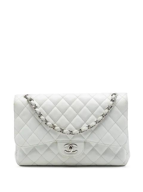 2010-2011 Jumbo Classic Caviar Double Flap shoulder bag by CHANEL 