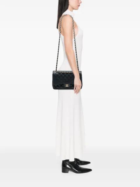 2010-2011 Jumbo Classic Caviar Double Flap shoulder bag by CHANEL 