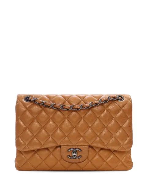2010-2011 Jumbo Classic Iridescent Caviar Double Flap shoulder bag by CHANEL 