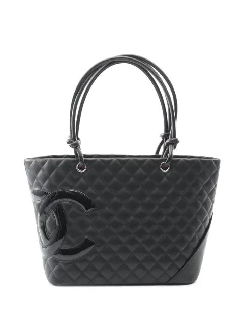 2010-2011 Large Patent Leather Cambon Ligne tote bag by CHANEL 
