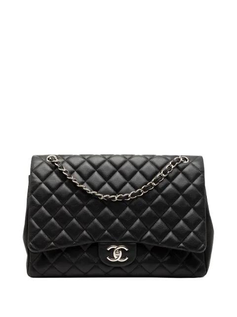 2010-2011 Maxi Classic Caviar Double Flap shoulder bag by CHANEL 