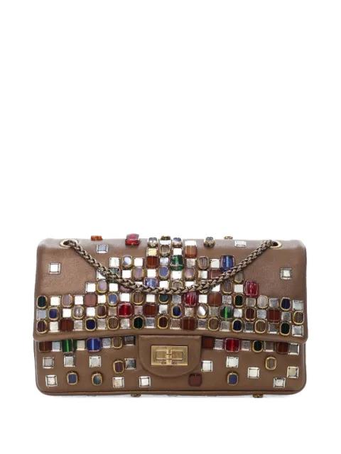 2010-2011 Paris Byzance Gripoix Bijoux Reissue 2.55 Calfskin Single Flap 225 shoulder bag by CHANEL 