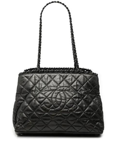 2010-2011 Small Quilted Calfskin Chain Me tote bag by CHANEL 