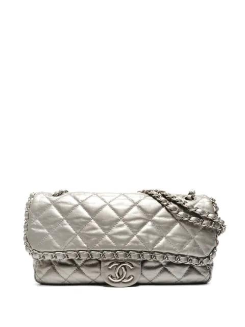 2010-2011 diamond-quilted metallic shoulder bag by CHANEL 