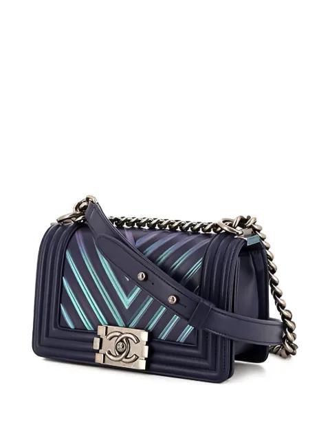 2010s small Boy chevron cross-body bag by CHANEL 