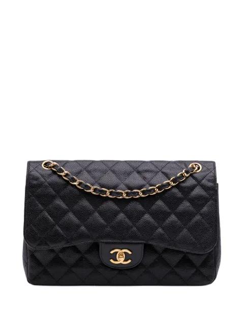 2011 Jumbo Classic Caviar Double Flap shoulder bag by CHANEL 