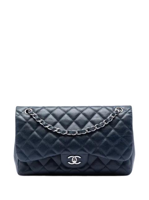 2011 Jumbo Classic Caviar Double Flap shoulder bag by CHANEL 