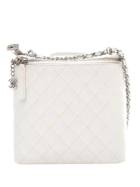 2011 Large Quilted Lambskin Top Handle Jewelry Box With Chain vanity bag by CHANEL 2011 Large Quilted Lambskin Top Handle Jewelry Box With Chain vanity bag by CHANEL