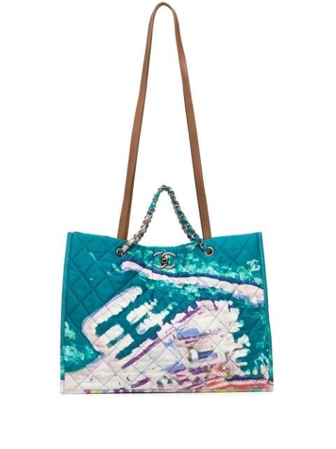 2011 Limited Edition Graffiti Watercolour tote bag by CHANEL 