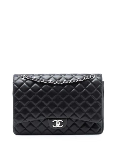 2011 Maxi Classic Lambskin Double Flap shoulder bag by CHANEL 