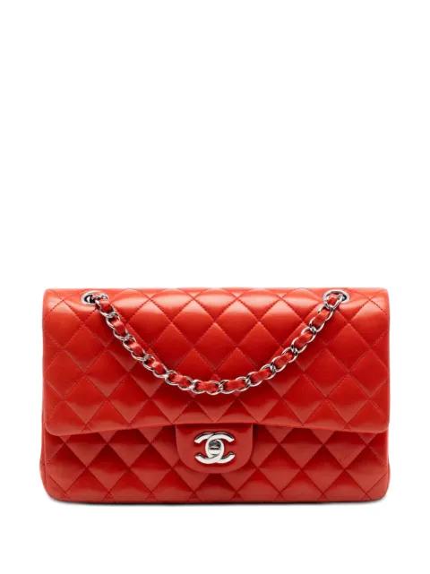 2011 Medium Classic Lambskin Double Flap shoulder bag by CHANEL 