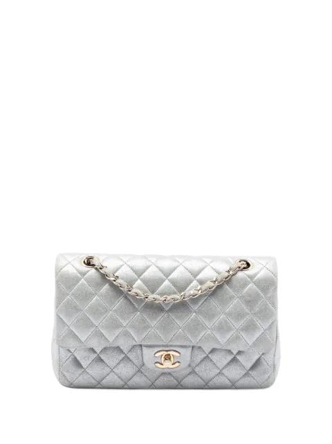 2011 Medium Classic Metallic Lambskin Double Flap shoulder bag by CHANEL 