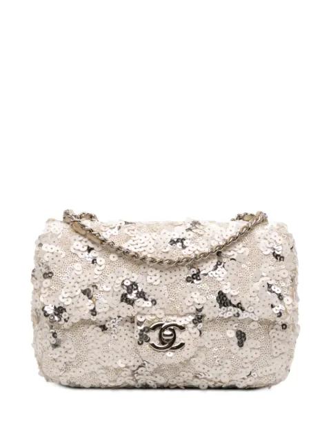 2011 Mini Rectangular Classic Canvas Sequin Single Flap shoulder bag by CHANEL 