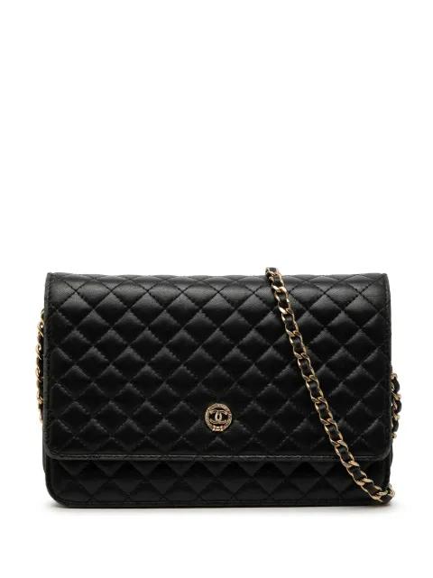 2011 Quilted Lambskin Crest Wallet On Chain crossbody bag by CHANEL 