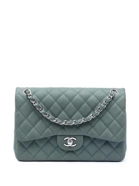 2012-2013 Jumbo Classic Iridescent Caviar Double Flap shoulder bag by CHANEL 
