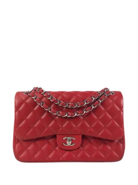 2012-2013 Jumbo Classic Lambskin Double Flap shoulder bag by CHANEL 