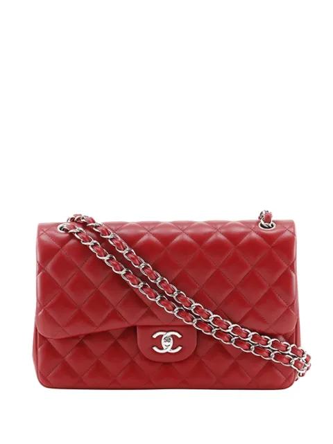 2012-2013 Jumbo Classic Lambskin Double Flap shoulder bag by CHANEL 