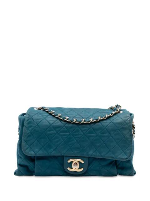 2012-2013 Large Quilted Iridescent Calfskin Chic Quilt Flap shoulder bag by CHANEL 