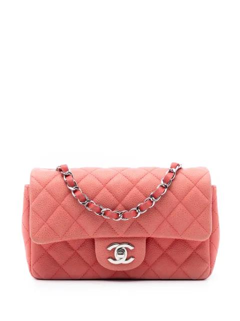 2012-2013 Mini Rectangular Classic Caviar Single Flap crossbody bag by CHANEL 