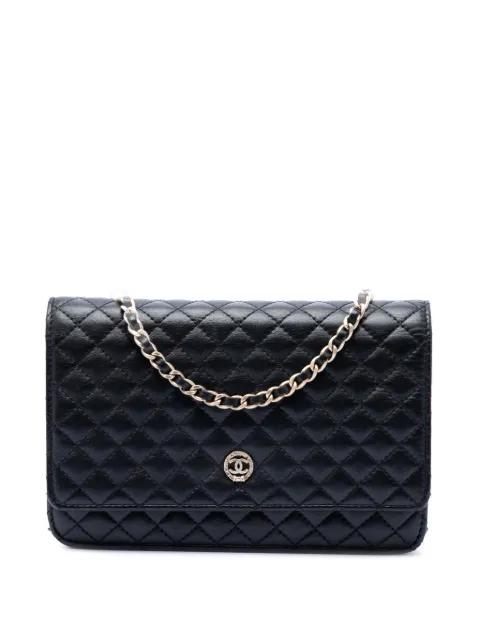 2012 CC Microquilted Lambskin Wallet On Chain crossbody bag by CHANEL 